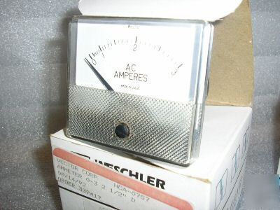 Weschler panel mount ammeter 2-1/2
