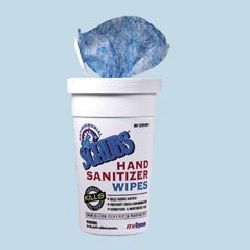 Antimicrobial scrubs hand sanitizer wipes-dym 90985