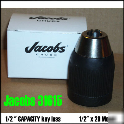 New keyless jacobs drill chuck 1/2-20 pro for dewalt +