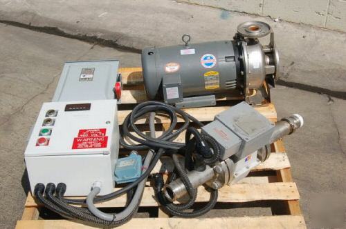  baldor 15 hp water sanitary irrigation pump w/control