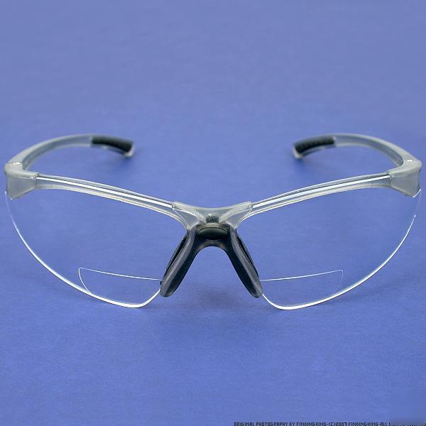 Radians reading bifocal clear C2 safety glasses +2.5