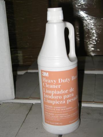 Case of 3M heavy duty bowl cleaner 6 1QT bottles