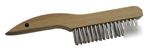 Eagle wire brush - shoe handle - stainless steel
