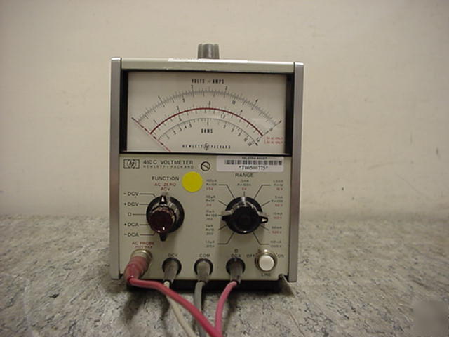 Hewlett packard hp 410C voltmeter *tested*