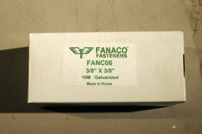 Fanaco fasteners FANC06 fine wire staples qty 10,000 