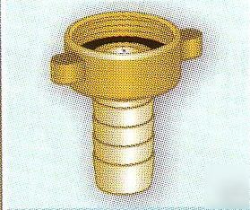 Pressure washer brass water inlet straight connector