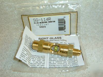 Sight glass liquid w/moisture ind.1/4