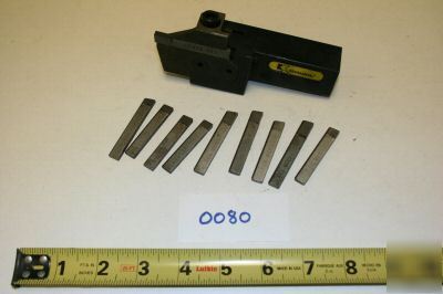 Kennametal manchester cut off tool with 10 insert blade
