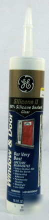 New 12 pc. silicone ii window/door clear caulk/sealant / 