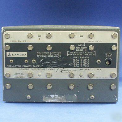 Used lambda lm D5 y 5-volt linear power supply