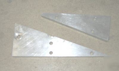 20 degree machinists tools angle plate set aluminum 12