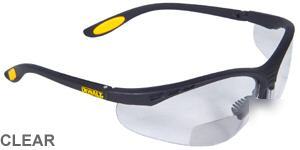 Dewalt bifocal reading safety glasses-clear lens 2.5 
