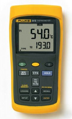Fluke 54-ii digital thermometer with data logging