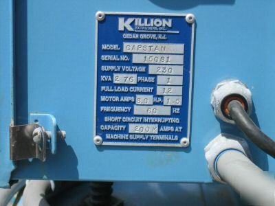Killion capstan dual wheel