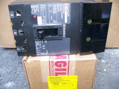 New square d QDA32125 3POLE 125AMP 240V circuit breaker 