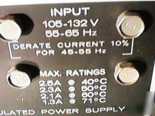 Lambda regulated dc power supply lm B12 - 115V x 12 vdc