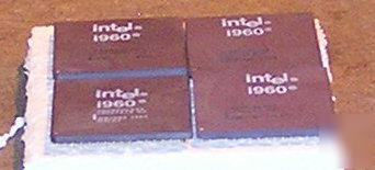 Lot of 4 intel I960 gold cpu 64006