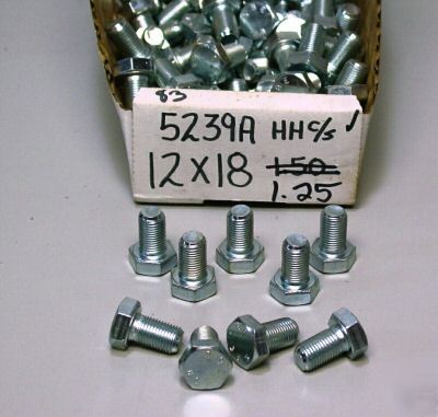 M12 - 1.25 x 18MM metric bolts grade 8.8, qty (10EA.)
