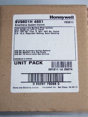 New honeywell smartvalve SV9601H 4601 natural gas valve