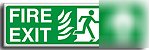Fire exit-(rm) up sign-450X150MMSEMI rigid (sa-058-rq)