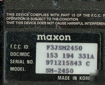 Maxon sm-2450 uhf mobile transceiver 4 channel