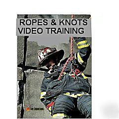Ropes & knots training video dvd - firefighting rescue