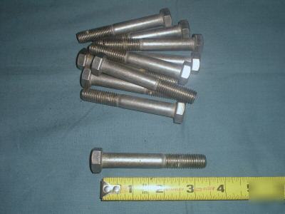 Stainless steel hex machine bolts 1/2
