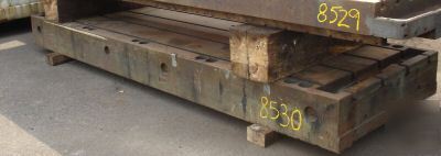 T-slotted table, bed with stops 47X146