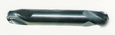 New - usa solid carbide double ball end mill 4FL 1/4