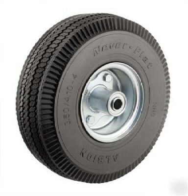 10 x 3 1/2 never flat tire hand truck wheel urethane