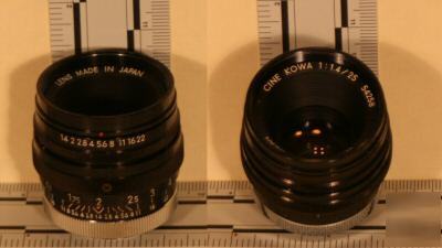 25MM f/1.4 c-mount lens, fast, clean, great condition 