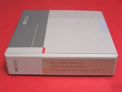 Hp 16500A/16501A logic analysis system programming ref.