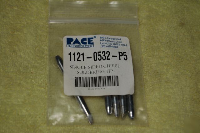Pace 1121-0532-P5 soldering iron rep chisel tips (5)