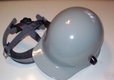 Msa skullguard hard cap w/fas-trac ratch susp gray 