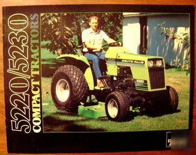 Duetz allis 5220 5230 compact tractor sales brochure ac