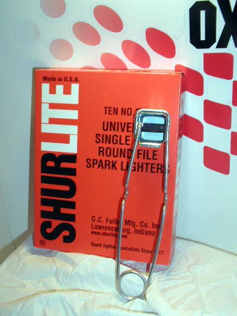 New shurlite 3001 round file spark lighter box of 10 