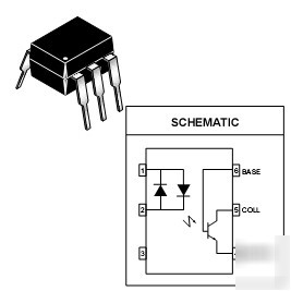 Phototransistor optocoupler H11AA1 dip