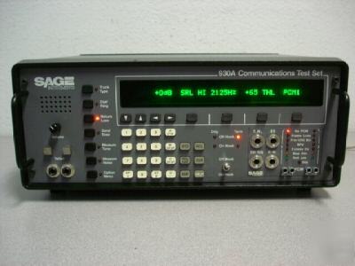 Sage instruments 930A T1 / DS1 communications test set 