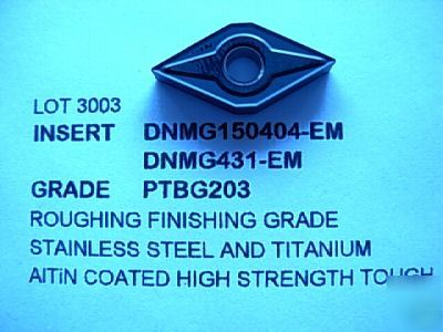 DNMG431-em DNMG150404-em carbide inserts # 3003