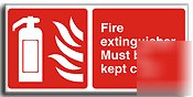 Fire extinguisher sign a.vinyl-400X200MM(fi-011-ap)