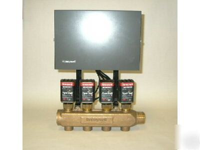 4 zone hydronic control system with manifold