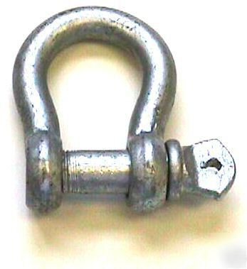 5 screw pin anchor shackles, 3/8