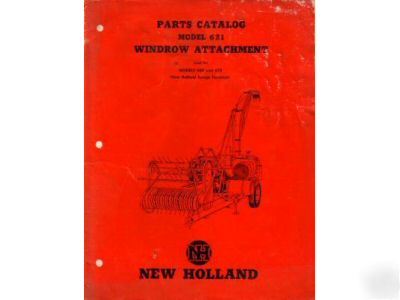 New holland 621 windrow 600 610 harvester parts manual