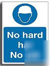 No hard hat-no job sign-s. rigid-200X250MM(ma-006-re)