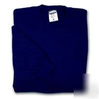Twin pack fruit of the loom navy sweatshirts size large