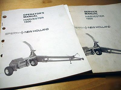 New holland 1600 harvester operators and service manual