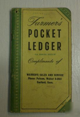 Farmer's pocket ledger 91ST annual edition 1957 / 1958