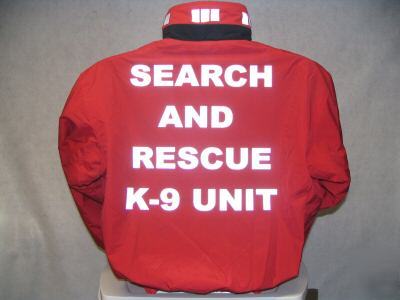 Reflective k-9 search & rescue jacket, sar, sar k-9, 3X