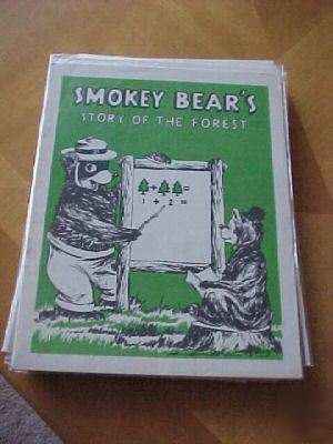 Smokey bear's story of the forest 1953 giveaway