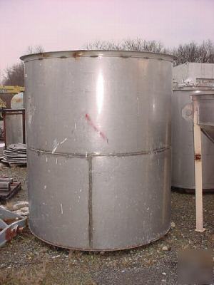 Used 450 gallon vertical type 304 stainless tank